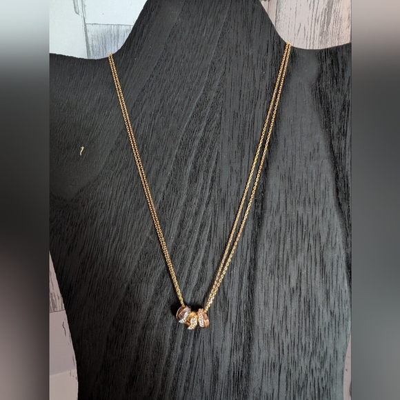 michaels kors 3 tone ring necklace - Picture 1 of 5